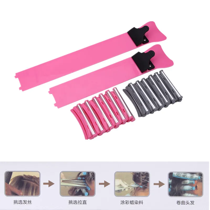 

Newest Professional Hair Coloring Set of Tools Set with 24 pcs Roll Meches Striated Hair Artificial Hair Dye