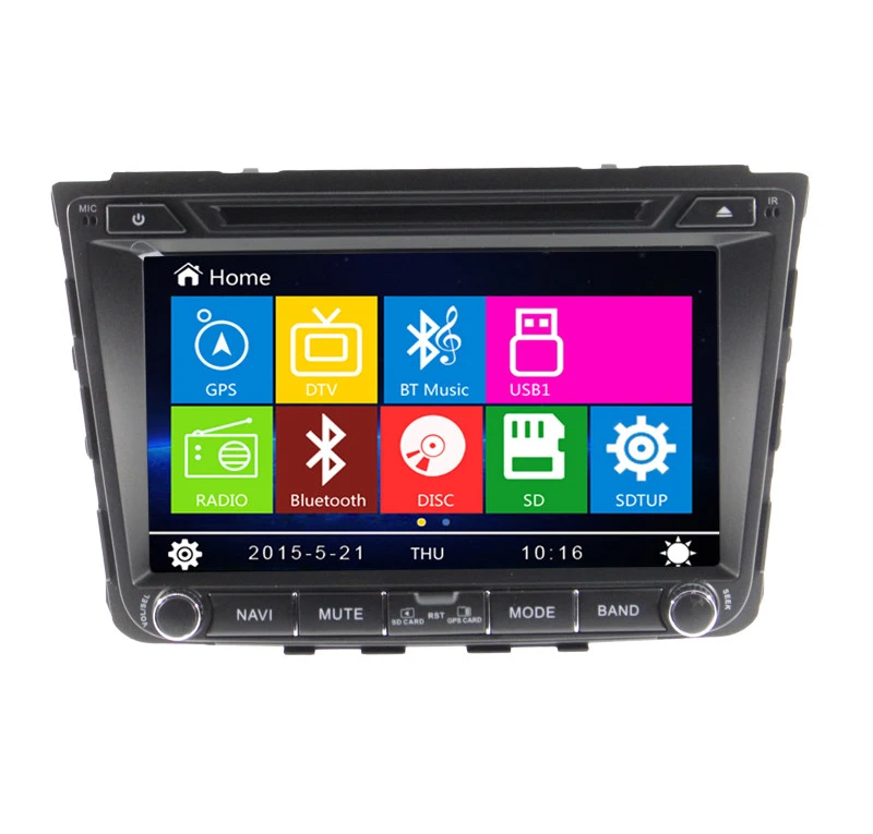 " in-dash автомобильный dvd-плеер с gps-навигацией USB/SD, AUX, BT/tv, аудио Радио стерео, Автомобильный мультимедийный головной убор для HYUNDAI IX25