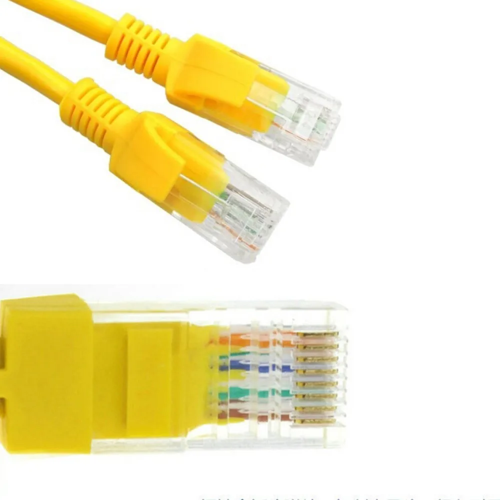 1.5M Yellow External  Network Ethernet Cable CAT5e 100% Copper RJ45  (3)