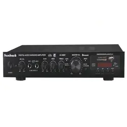 AV-298BT 220 В 300 Вт + 300 Вт + 120 Вт FM SD USB пульт дистанционного управления 5CH Bluetooth 4,1 стерео цифровой AV объемный усилитель караоке кинотеатр