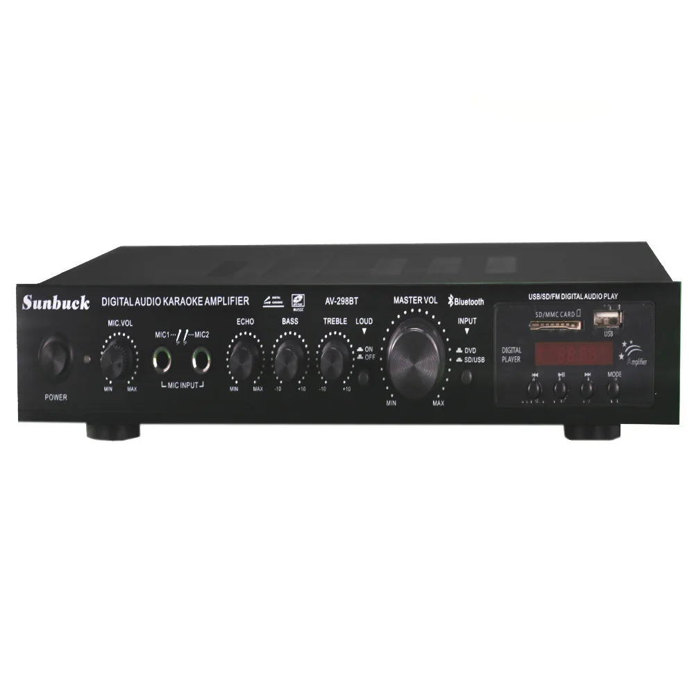 AV 298BT 220V 300W + 120W FM SD USB пульт дистанционного управления 5CH Bluetooth 4 1 стерео цифровой