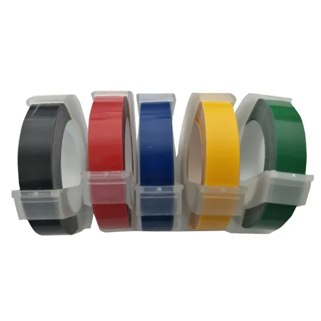 Special Price for Dymo 1011 1610 1595 15447 12965 3D Embossing Label Makers Ribbon  9mm 3m black red yellow blue green Labels
