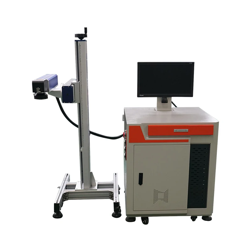 100w Laser wire marking machine table top fiber laser marking on metal
