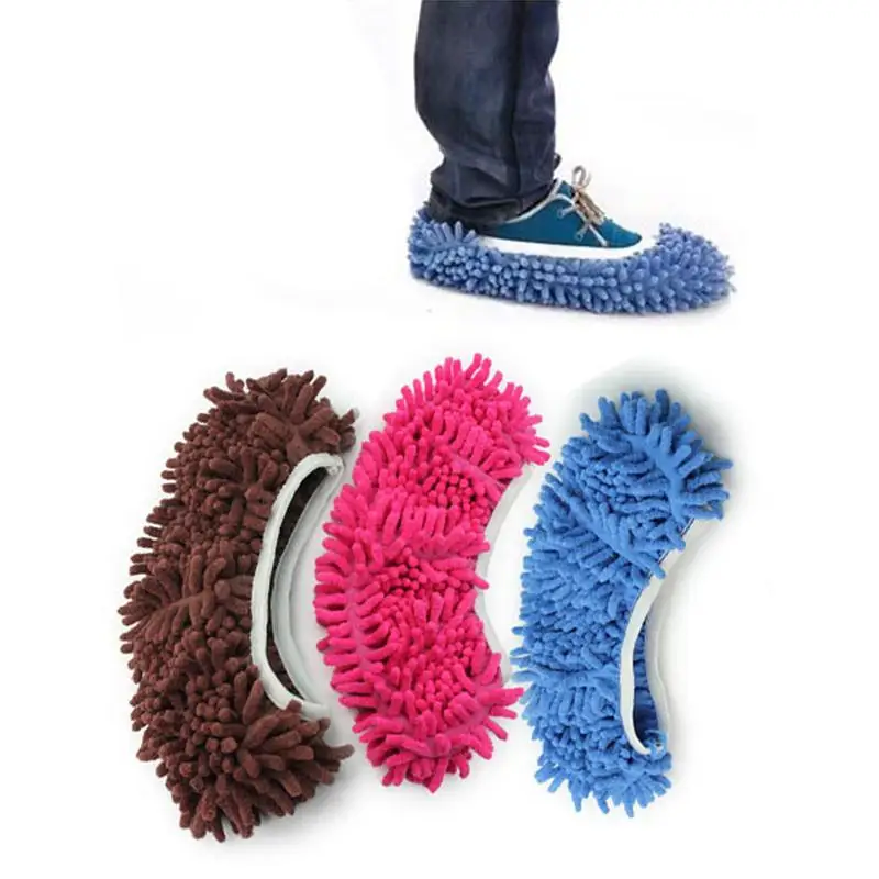 NEW 1piece House Floor Cleaning Mop Cleaner Slipper Lazy Shoes Cover