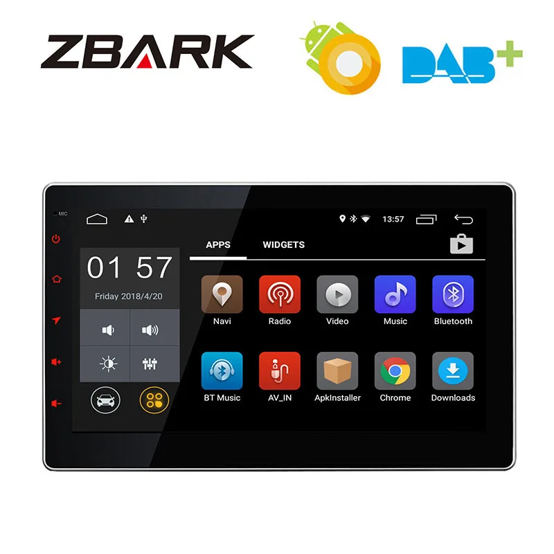 Flash Deal 10.1inch Universal Android 9.0 Car GPS Navigation FM Bluetooth Stereo Player Radio YHTY101A2 1