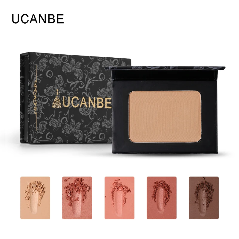 

UCANBE Single Mineral Blush Makeup Palette Face Cheek Nude Natural Pressed Powder Blusher Long Lasting Waterproof Cosmetics