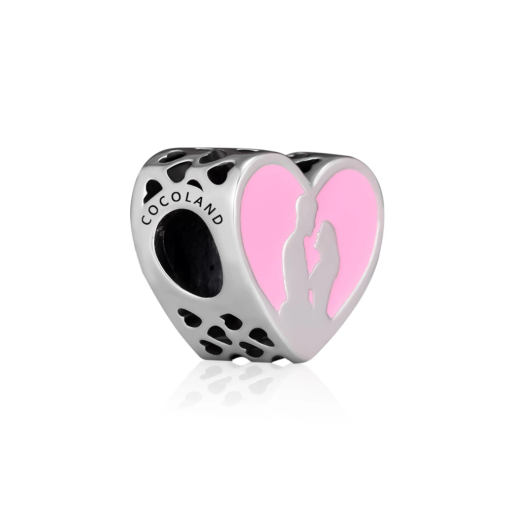 Подходит для браслетов Pandora из натуральной 925 пробы, серебряные ювелирные изделия для влюбленных, подвески в виде сердца, женские бусины для изготовления ювелирных изделий,, kralen