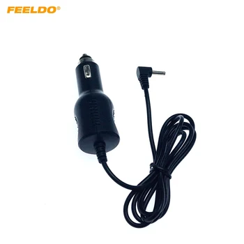 

FEELDO 5Pcs 12V-24V Automobile GPS Navigator Charger Radar Fine Head 3.5MM Circular Hole Car Charger Adapter