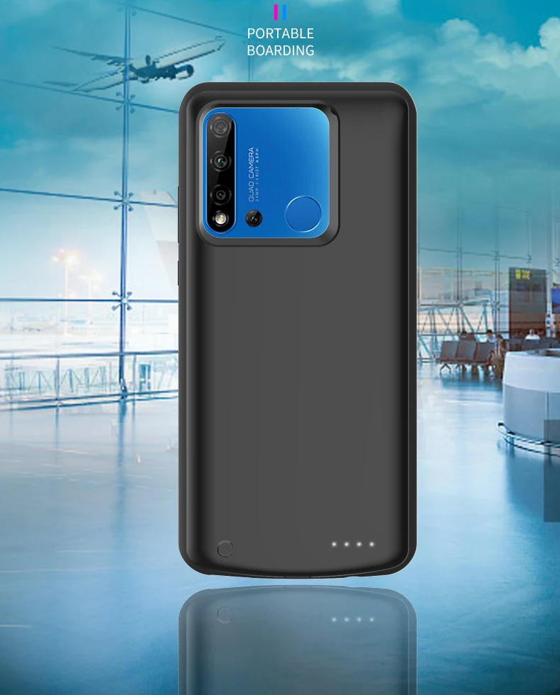 Высокое качество 6500 мАч банк питания чехол для huawei nova 5i резервного заряда батареи для huawei nova 5i Крышка батарейного отсека