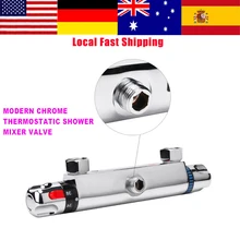 Термостатический смеситель для ванной комнаты, смеситель для душа, Замена клапана на выходе, контроль температуры душа, горячая распродажа