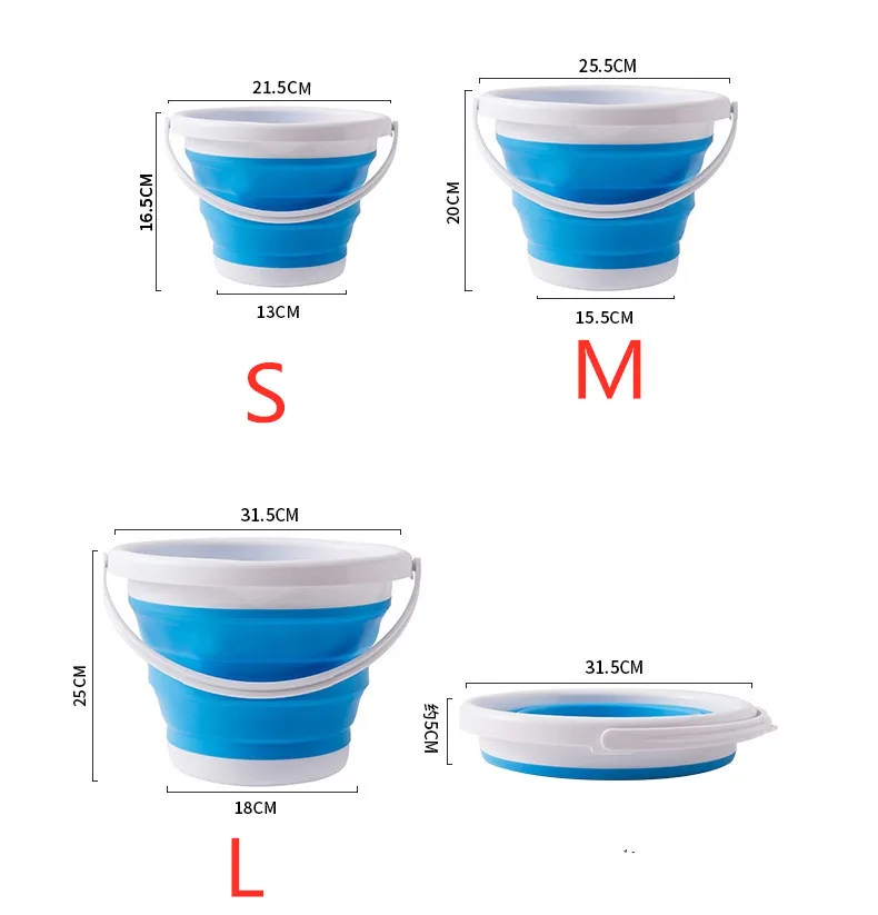 Складные уличные баки для воды горячая складной, сворачивающийся Портативный раковина бытовые инструменты для уборки походная бочка рыболовные ведра