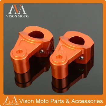 CNC Aluminum Handlebar Clamp Fat Bar Mount Handle Bar Risers Adapter 28MM For KTM Motorcycle Enduro Street Bike