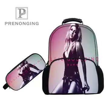 

Custom 17inch ellie-goulding-Backpacks Pen Bags 3D Printing School Women Men Travel Bags Boys Girls Book Computers Bag#1031-3-60