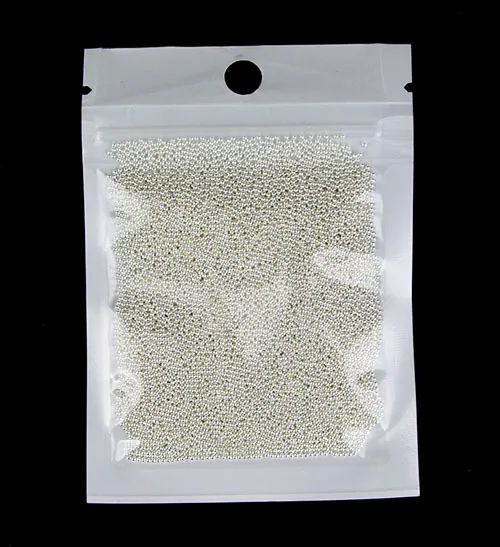 

LF 50Grams Silver Loops Beads For Needlework FlatBack Cabochon Scrapbook Decoration Craft DIY Embellishments Accessories