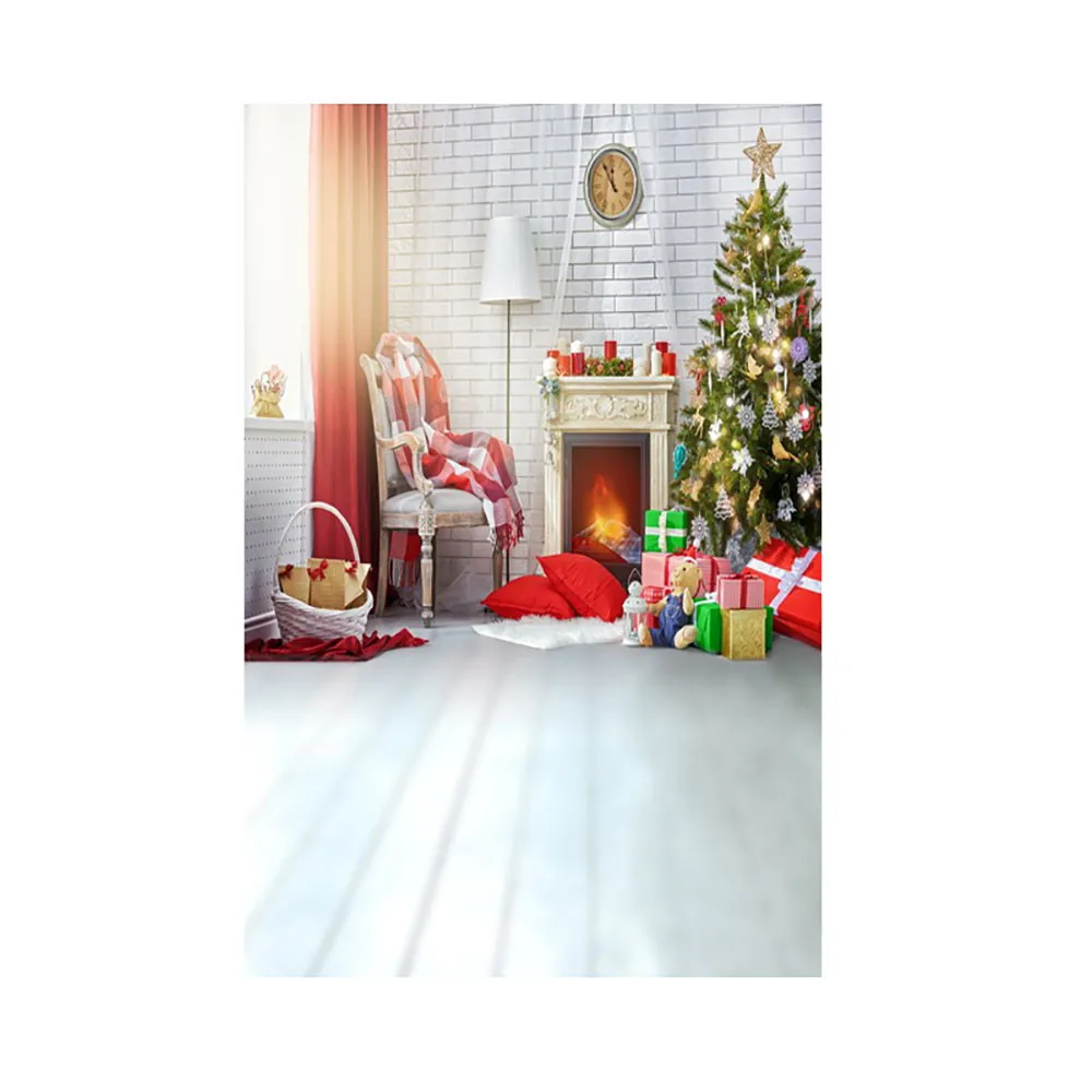 Рождественский Декор, год, рождественские украшения, виниловые декорации, 3x5 футов, каминный фон, фотостудия, подарок для домашней вечеринки