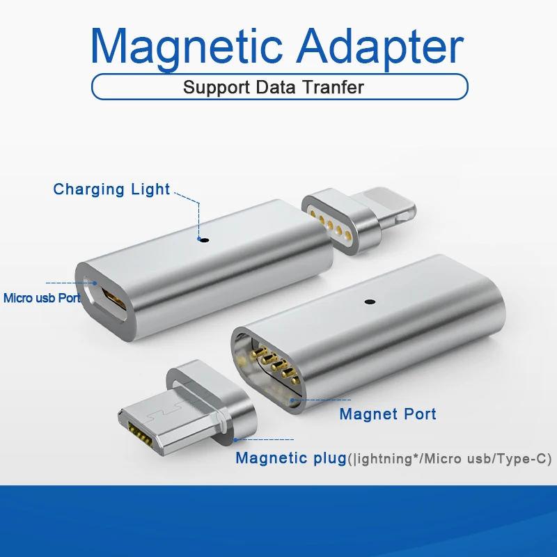 GARAS Micro USB Type C Магнитный адаптер 3 в 1 кабель передачи данных конвертер C|micro usb to c|micro