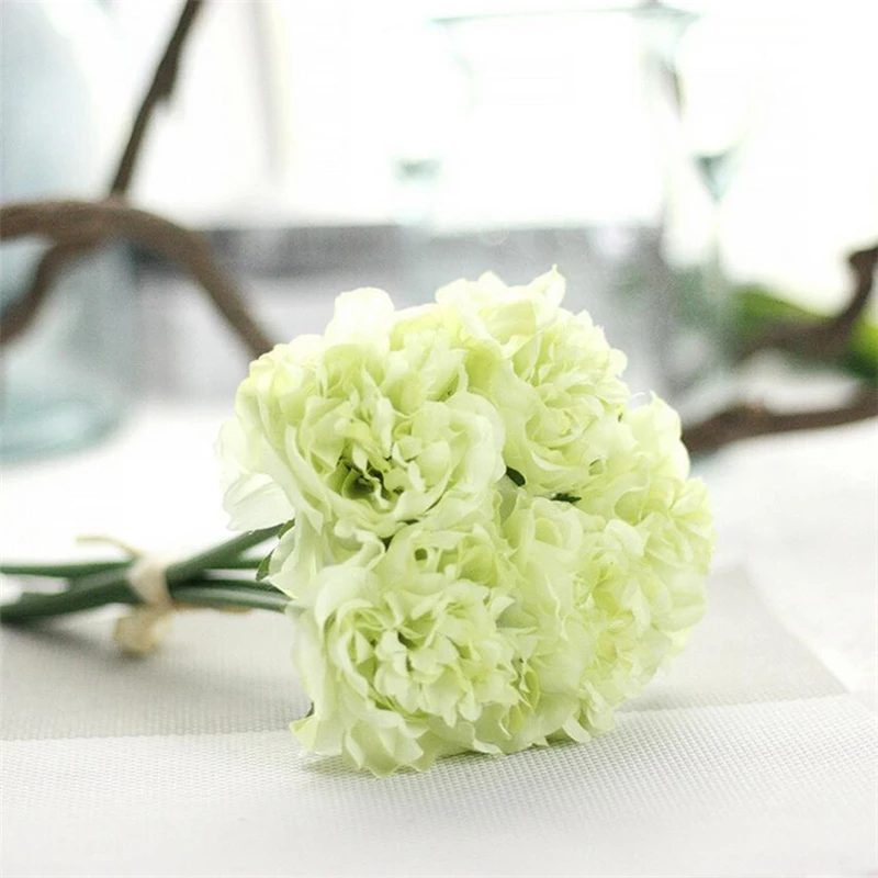 2018 New 1Pcs  Artificial Silk Fake Flowers Peony Floral Wedding Bouquet Bridal Hydrangea art Decor15