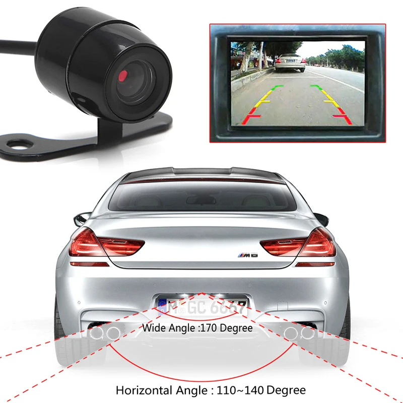 

1Set 12V 120 Mini Color CCD Reverse Backup Car Front Rear View Camera Night Vision