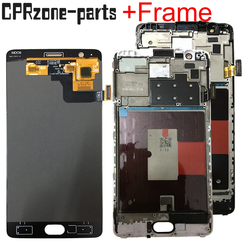5 &quotOLED ЖК-дисплей с рамкой для OnePlus 3 3T A3000 A3003 A3010 дисплей сенсорным экраном
