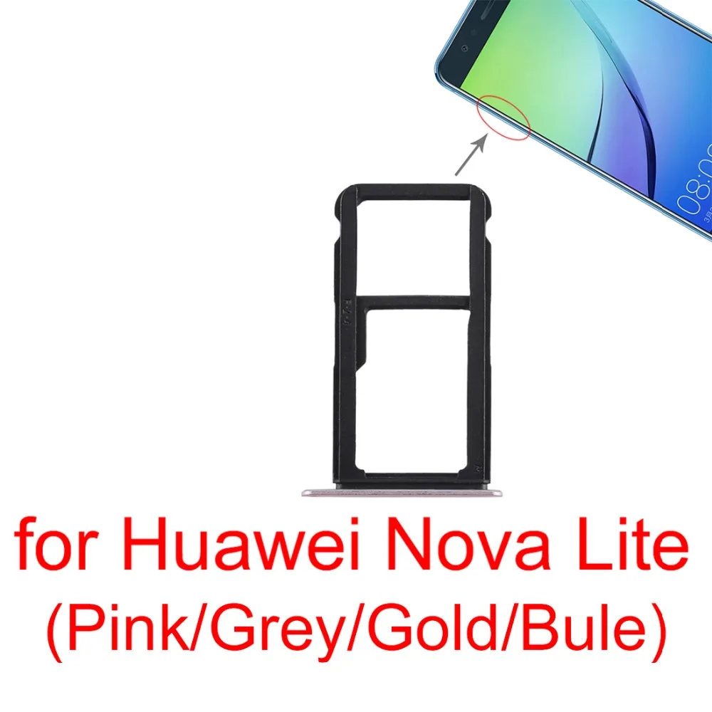 

SIM Card Tray + SIM Card Tray / Micro SD Card Tray for Huawei Nova Lite/Honor V9 \Honor 5c