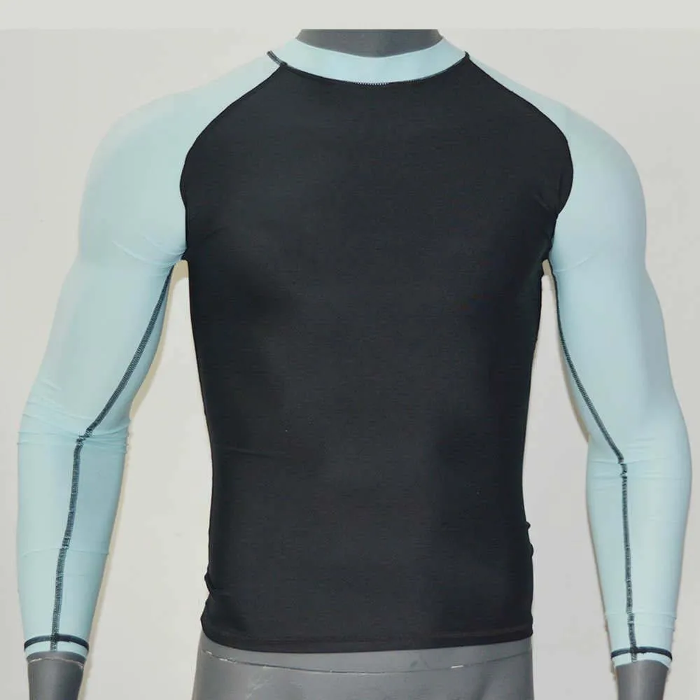 

New Arrival Long Sleeves Camiseta Surf Hombre Surfing Rashguard Swim Shirt Men/Women Lover UPF 50 Top Swimsuit Beach Couple Wear