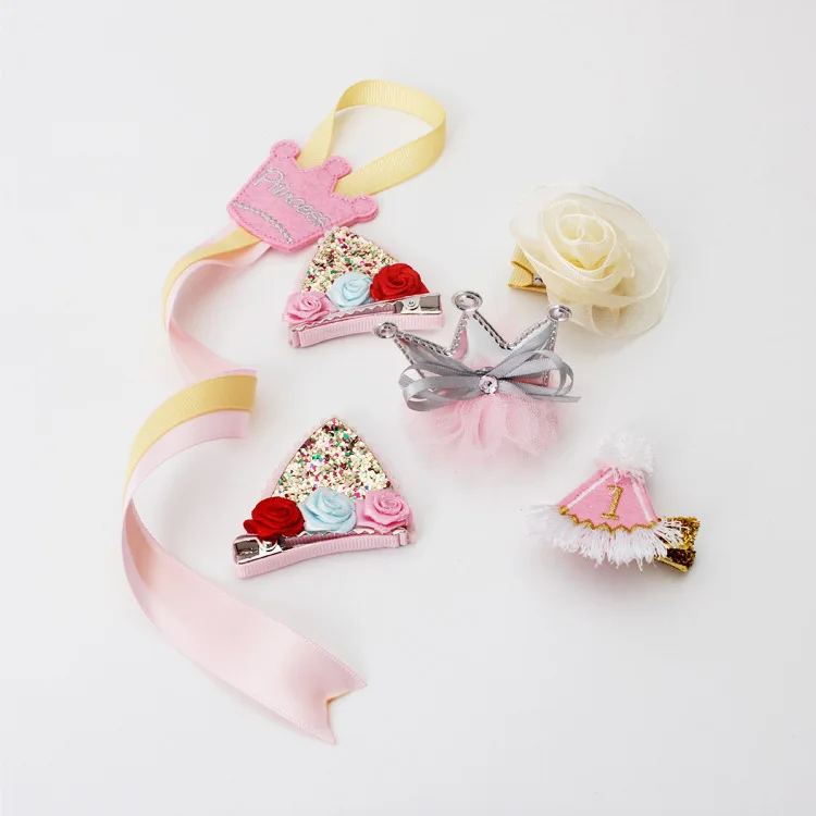 Children's Jewelry Bowknot Diadem Cat Ears Package Cloth Baby Hairpin Side Clamp Hair Clips For Children Acessorio De Cabelo T | Мать и