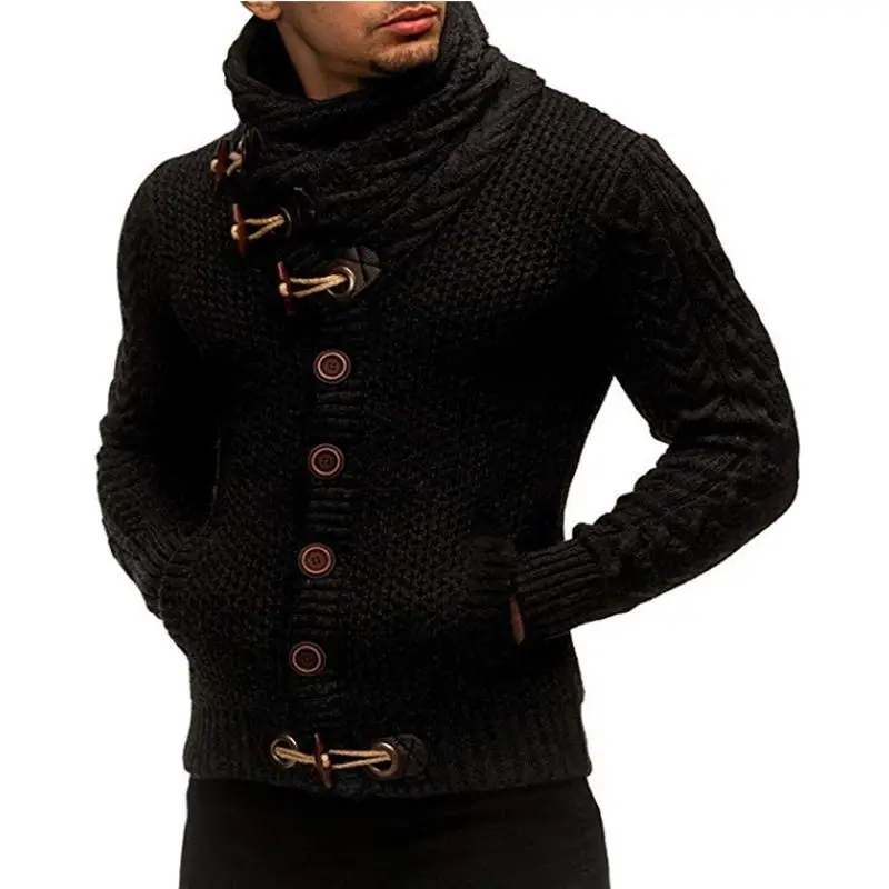 2019 кардиган свитеры мужские вязаные пальто повседневные облегающие Мужская