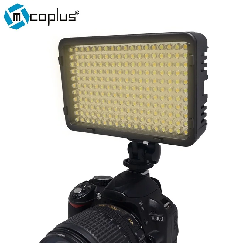 

Mcoplus 322 Bi-Color Metal Hot Shoe LED Dimmable High Power Panel LED Camera / Camcorder Video Light for Digital SLR Cameras