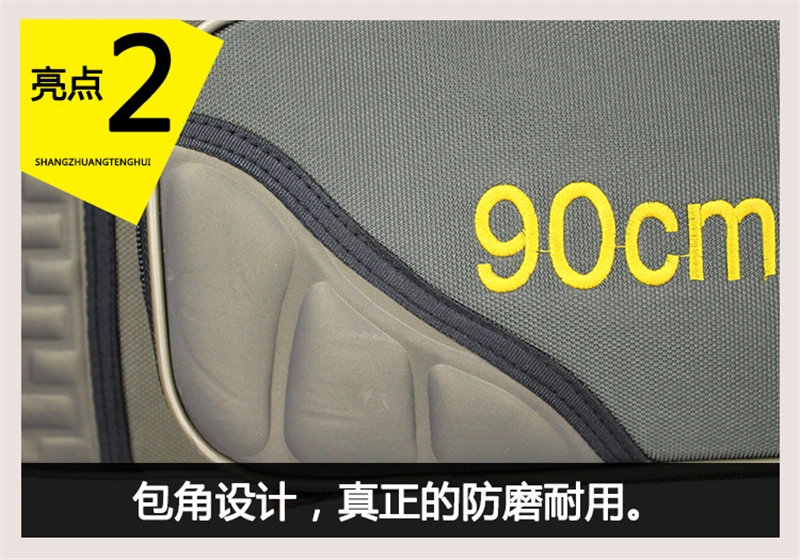 80-120 см супер большая Рыболовная Сумка Многоцелевой утолщенный Оксфордский материал водонепроницаемый и прочный Чехол рыболовная удочка сумка снасти