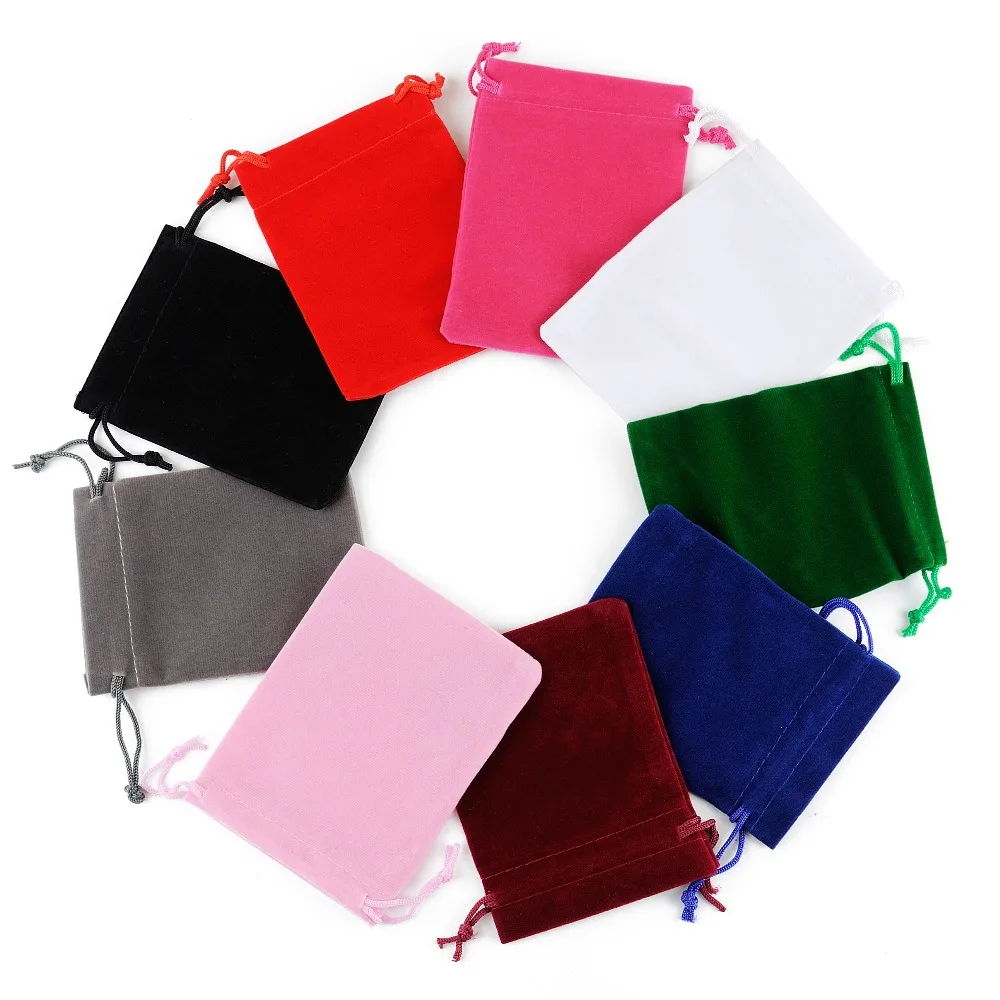 50Pcs 5x7 Velvet font b Bag b font font b Drawstrings b font Pouches Small size