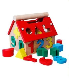 

ids Children Puzzle Wooden Math Mathmetic Digital Number Smart Frame House Baby Toy Gift 123 Sorting