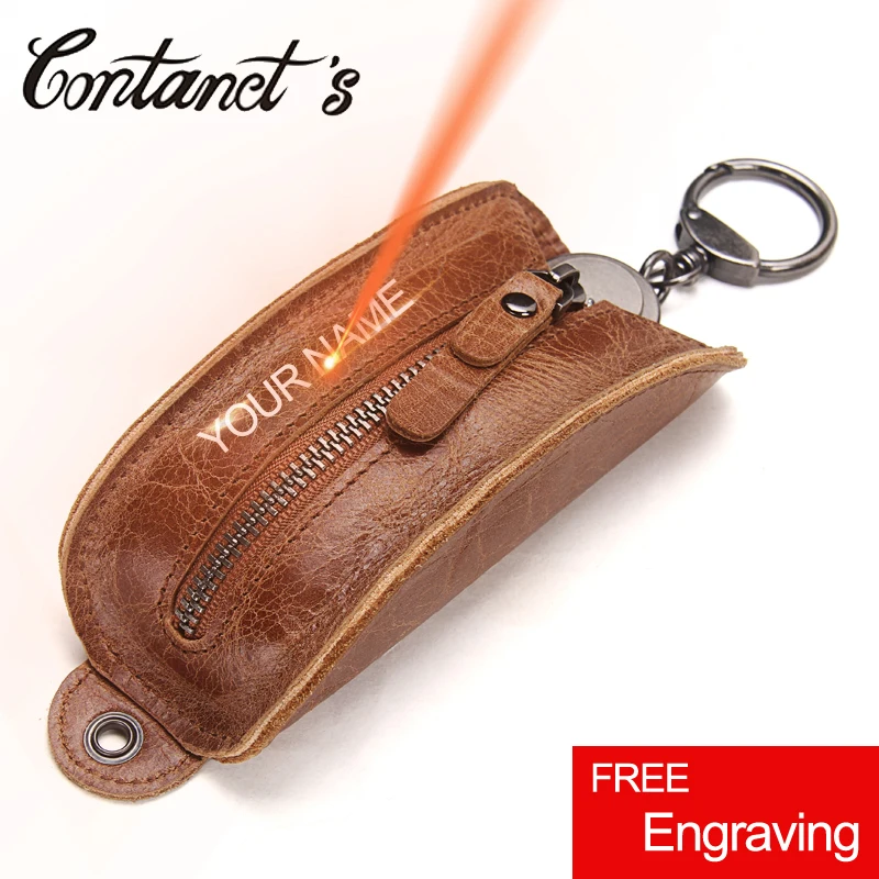 2018 font b Key b font Organizer Genuine Leather Keychain font b Wallet b font Men