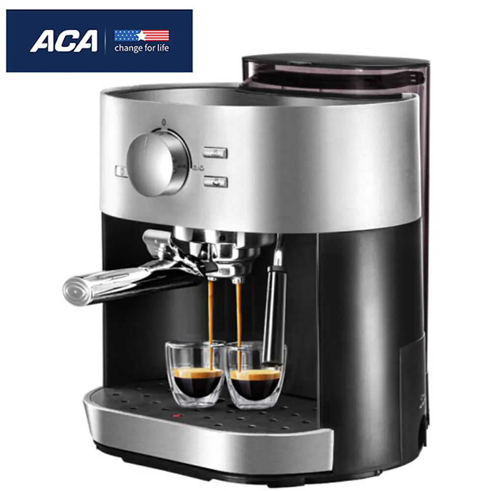 

ACA 15Bar Espresso Machine Coffee Maker with Aluminum Alloy Body for Home Office Using AC-EC15D 1.5L 220V-50Hz