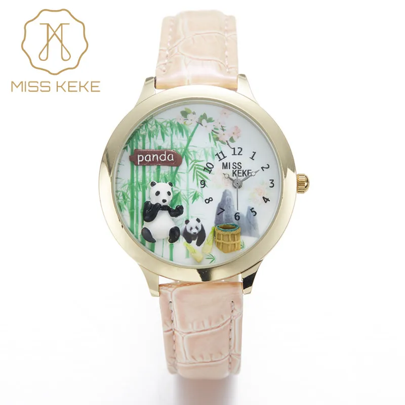 2016 Miss Keke 3d Clay Cute Chinese Bamboo Watch Panda Watches Kongfu Lovely Ladies Women Quartz Leather Wristwatches 010 2016 Miss Keke 3d Clay Cute Chinese Bamboo Watch Panda Watches Kongfu Lovely Ladies Women Quartz Leather Wristwatches 010