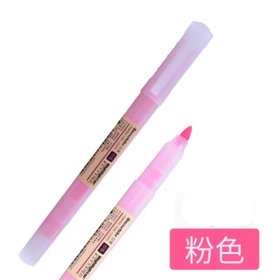 1 шт. мягкая Пастельная ручка-хайлайтер флуоресцентная ручка Kawaii мягкий лайнер DIY офисные принадлежности школьные канцелярские принадлежности - Цвет: pink
