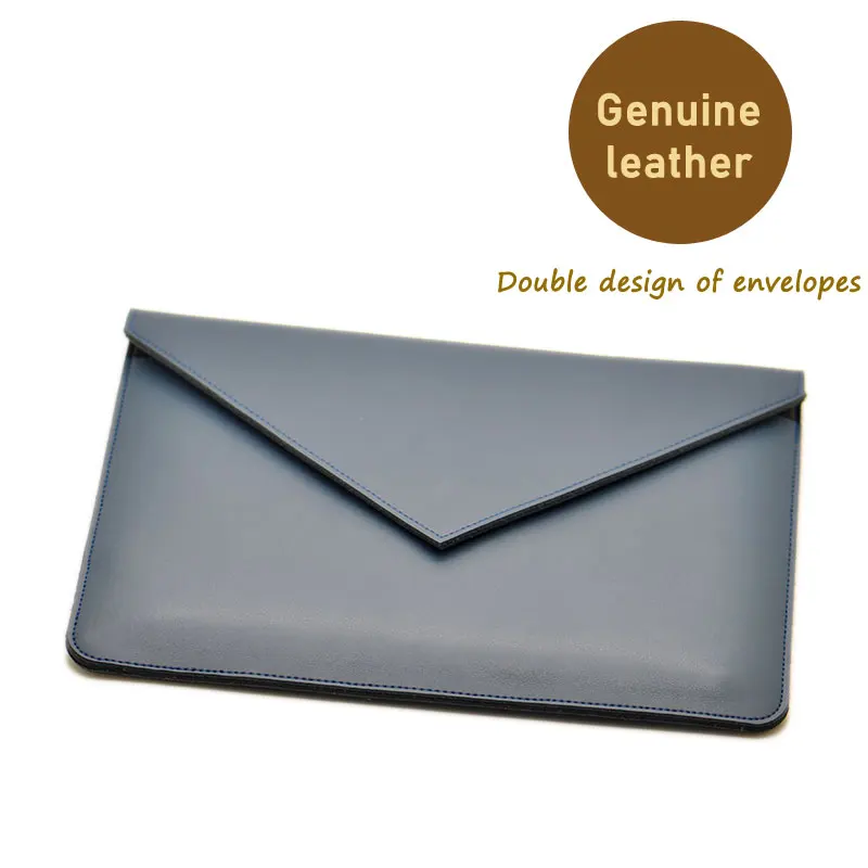 Kopen Envelop Laptoptas super slanke mouw pouch cover, lederen NoteBook laptop sleeve case voor Apple MacBook Pro 13 15 2017