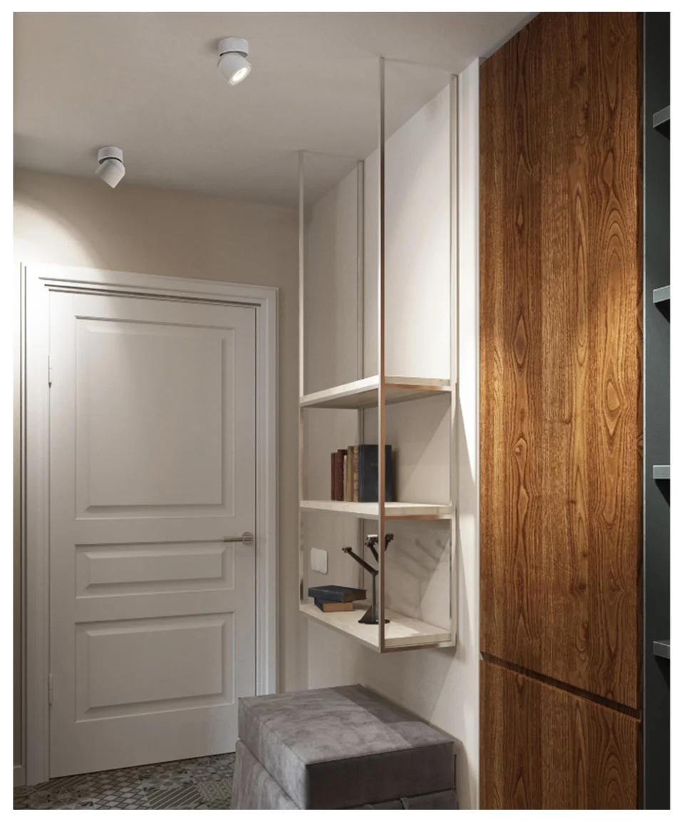 Light para Foyer Aisilan 90 Graus Nórdico Levou Superfície Montado Downlight Teto Ajustável Spot Interior Sala ac 90 260 v 11 90 graus nordic luz de ponto para