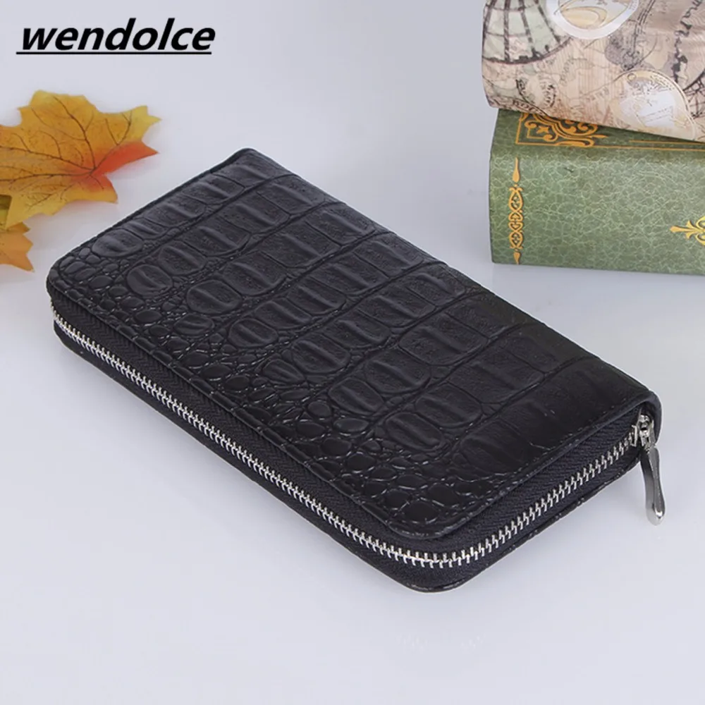 

2018 New arrival brand crocodile men's wallet leather quality guaranteecard purse for male vintage wallet coin purse
