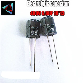 

12PCS Higt quality 400V 6.8UF 10*13mm 6.8UF 400V 10*13 Electrolytic capacitor