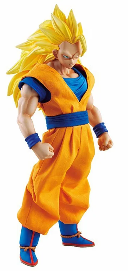 MegaHouse DOD Dragon Ball Z Son Goku ПВХ фигурка 21 см DOD Super Saiyan 3 Goku Коллекционная модель игрушки Figuarts DBZ figuaras