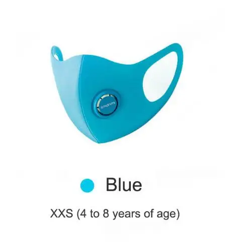 Детский Светильник Xiaomi SmartMi, 3 шт., дыхательная маска с защитой от дымки, мощная фильтрация, РМ2, 5, блокировка нескольких аллергенов - Цвет: blue XXS 4-8