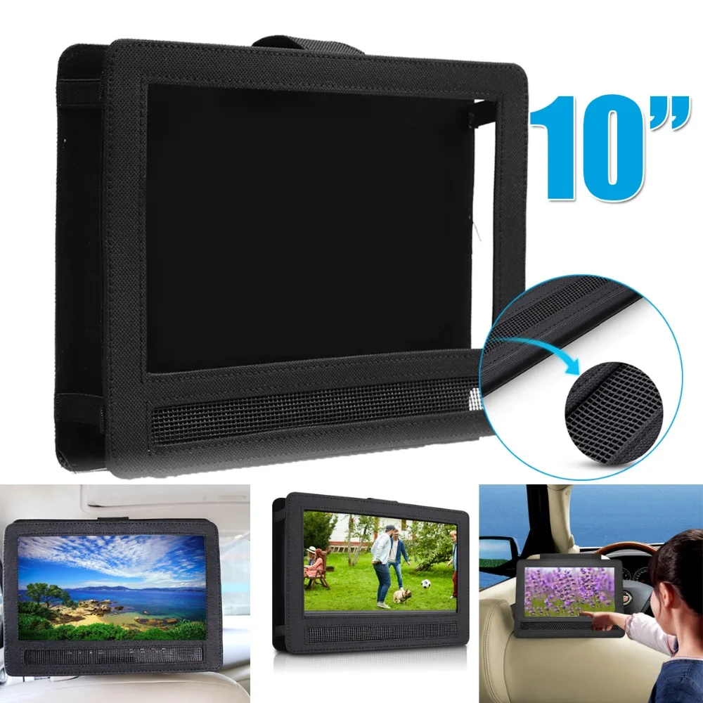 

Car Headrest Mount Holder Seat Strap Case For Ipad Hanging Bag DVD Tablet Protective Case For Portable DVD Player Tablet 3 Size