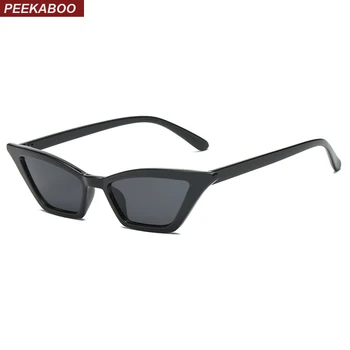 

Peekaboo small cat eye sunglasses women vintage retro red pink black fashion sun glasses for women 2018 cheap uv400