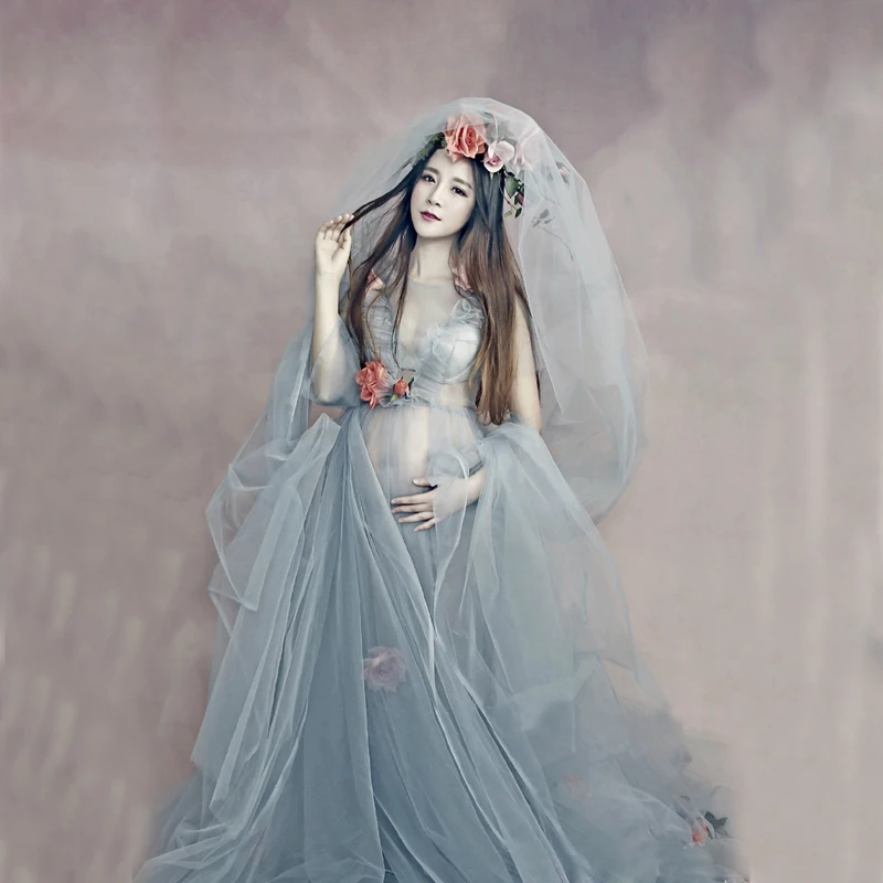 Романтические элегантные платья для беременных для фотосессии, вечерние женские свадебные платья, длинные платья для беременных, реквизит для фотосессии