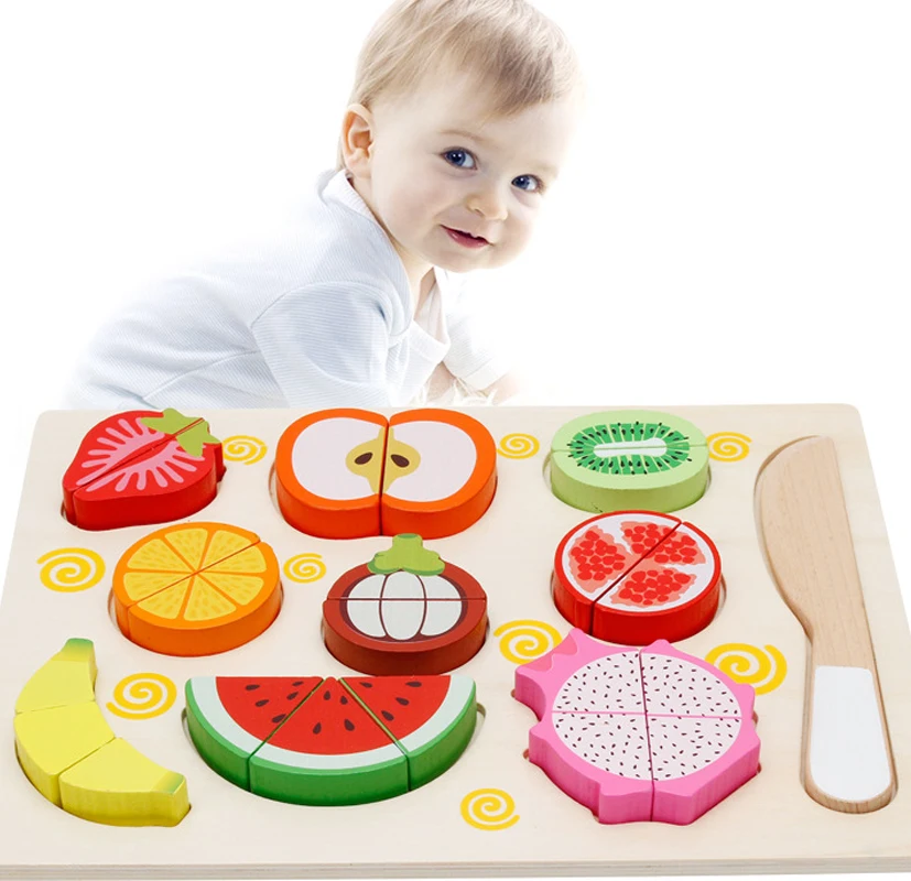 kids wooden play food