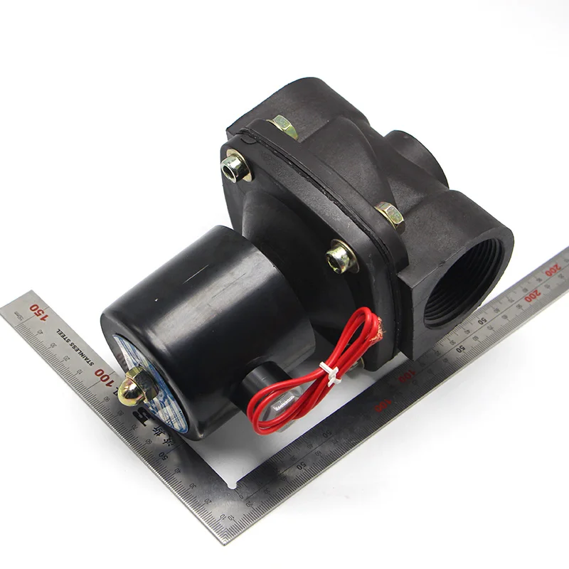 2W-400-40 1," СОЛЕНОИДНЫЕ клапаны AC220V DC12V/24 V пластиковый водяной электромагнитный клапан