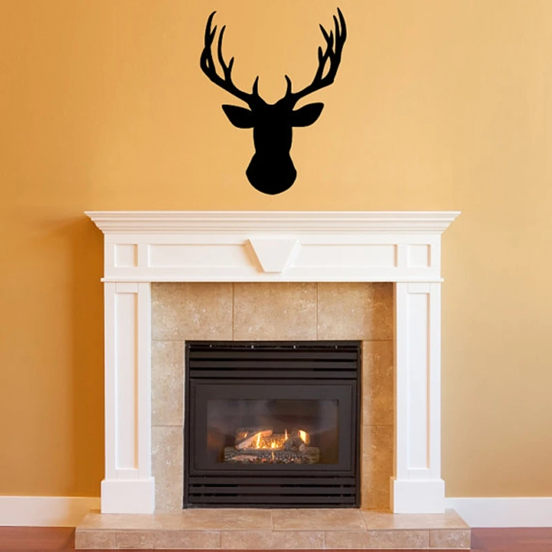 

Free shipping Wall Stickers Deer Head ,Vinyl Wall Decal Deer Head Decor for your Lodge, cabin, Modern Home ,P2046
