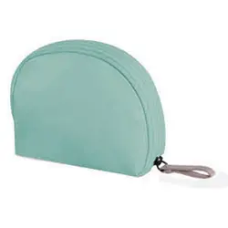 Нейлоновая водостойкая косметичка hHand Holding Semi-circular Shell Zipper Cosmetic Bag Женская дорожная портативная маленькая косметичка