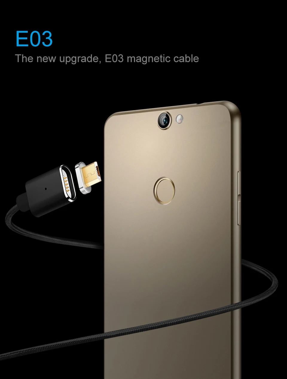 Elough E03 Магнитный зарядный micro usb кабель для Xiaomi micro usb Магнитный зарядный кабель для Android Microusb кабель для передачи данных