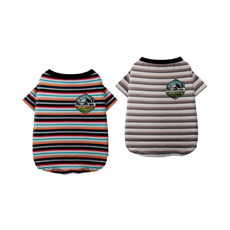 New Pattern Pet Clothes Pure Cotton T Pity Vest Pets Dog Clothes Sports Vest Cat Shirt Spring